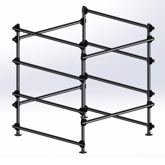 Dynamic Box Style 4 Bay Rack for Sailboats, Boats, Canoes, Kayaks, SUP Boards