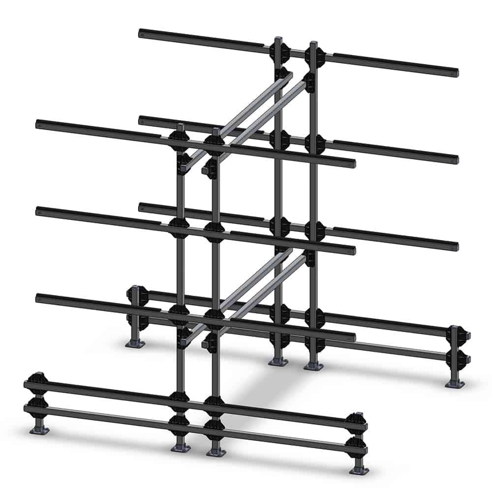 Dynamic Double Tree 8 Bay Rack for Canoes, Kayaks, SUP Boards