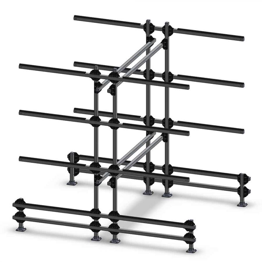 Dynamic Double Tree 8 Bay Rack for Canoes, Kayaks, SUP Boards