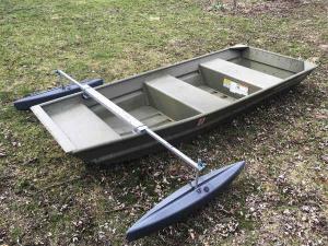 Jon or Semi Vee  Boat  Stabilizer with Hydrodynamic  Floats