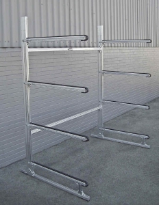 Trailex 4 Bay Single Sided Rack for Canoes, Kayaks, SUP Boards