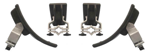 Universal Kayak Saddle Set consists of 4 Saddle brackets to fit one kayak.  Use on NSC-2, TT-2 Racks and many other roof, truck and trailer racks. Made in the USA. 