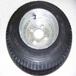 SPGAL  is a Spare Tire that fits Trailex Trailers.  It has a galvanized rim that is 4.80 x 8.00. The Tire is 16" High.