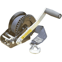 Winch Option includes all mounting brackets and hardware to fit your Trailex Trailer.  NOTE:  Most small boats do not need a winch as they can be easily pulled up by hand with a bow rope and attached to the bow stop.